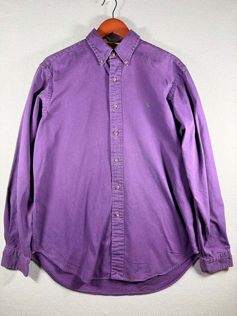 RALPH LAUREN CLASSIC FIT BUTTON DOWN SHIRT PURPLE SIZE LARGE